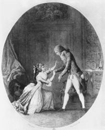 Valmont seducing Madame de Tourvel by Niclas II Lafrensen