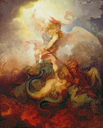 The Angel Binding Satan, c.1797 von Philip James de Loutherbourg