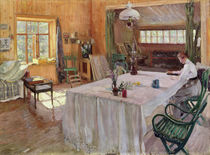 In the House of the Artist Konstantin Korovin 1907 by Sergei Arsenevich Vinogradov