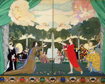 Curtain Design for the 'Free Theatre' in Moscow by Konstantin Andreevic Somov