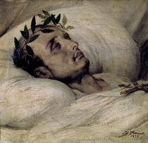Napoleon I on his Deathbed by Emile Jean Horace Vernet