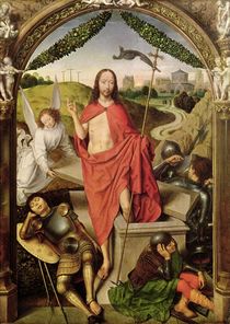 The Resurrection, central panel from the Triptych of the Resurrection by Hans Memling