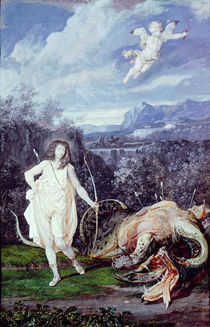 Louis XIV as Apollo, Slayer of Python von Joseph Werner
