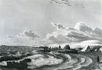 Franklin's expedition encamped at Point Turnagain von George Back
