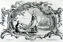 Flautist and Woman von Hubert Francois Gravelot