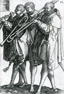The Brass Players from the series 'The Great Wedding Dances' 1538 by Heinrich Aldegrever