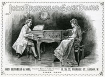 Advertisement, John Brinsmead and Sons Pianos by English School