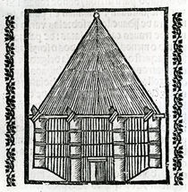 A Hut from 'la Historia general de las Indias' 1547 von Christopher Columbus