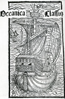 Drawing of the Santa Maria by Christopher Columbus