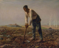 Man with a Hoe, c.1860-62 von Jean-Francois Millet