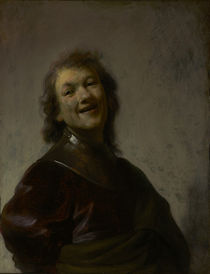 Rembrandt Laughing, c. 1628 von Rembrandt Harmenszoon van Rijn