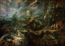 Landscape with Philemon and Baucis c.1625 von Peter Paul Rubens