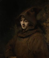 Rembrandt's Son Titus in a Monk's Habit by Rembrandt Harmenszoon van Rijn
