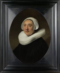 Portrait of Haesje Jacobsdr van Cleyburg by Rembrandt Harmenszoon van Rijn