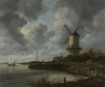 The Windmill at Wijk Duurstede von Jacob Isaaksz. or Isaacksz. van Ruisdael