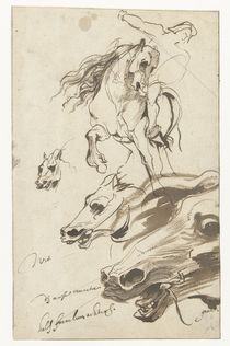 Study of Rider and head of a Horse von Anthony van Dyck