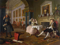 Marriage a la Mode: II - The Tete a Tete von William Hogarth