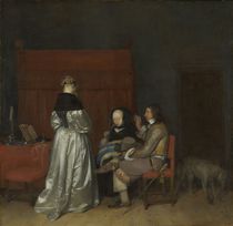 Gallant Conversation, also known as ‘The Paternal Admonition’ von Gerard ter Borch or Terborch