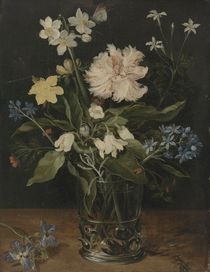 Still Life with Flowers in a Glass by Jan Brueghel the Elder