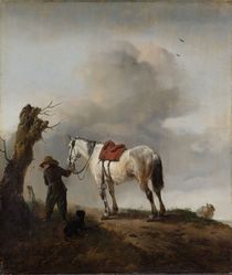 The Grey Horse, c.1646 von Philips Wouwermans or Wouwerman