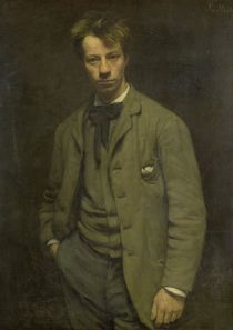 Portrait of Albert Verwey, 1885 by Jan Pieter Veth