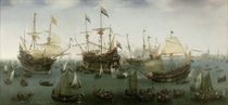 The Return to Amsterdam of the Second Expedition to the East Indies von Hendrick Cornelisz. Vroom