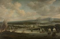 Burning of the English Fleet at Chatham von Willem Schellinks