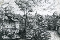 Bridge near a Watermill, 1553 by Hanns Sebald Lautensack