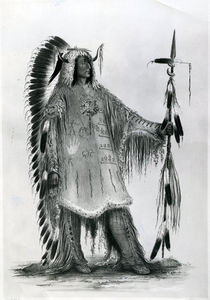 Mato-Tope, second chief of the Mandan people von George Catlin
