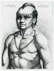 Virginian Indian, 1645 by Wenceslaus Hollar