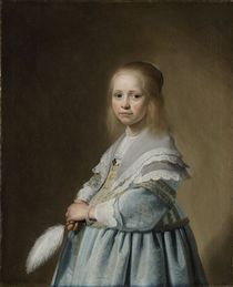 Portrait of a Girl Dressed in Blue by Johannes Cornelisz. Verspronck