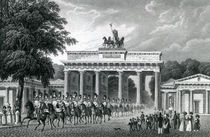 The Brandenburg Gate, Berlin by German School