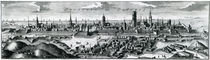 Panoramic view of Danzig , 18th century by German School