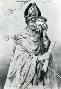 Caricature of Pope Pius IX by Dutch School