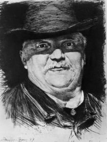 Portrait of Conrad Ferdinand Meyer von Karl Stauffer-Bern
