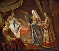 Metropolitan Alexis Healing the Tatar Queen Taidula from Blindness by Yakov Fyodorovich Kapkov