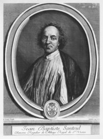 Portrait of Jean-Baptiste de Santeul von Gerard Edelinck