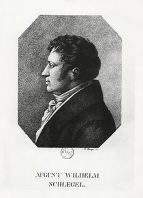 August Wilhelm Schlegel by G. Zumpe