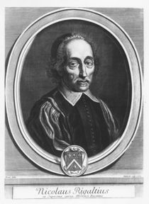 Portrait of Nicolas Rigault von Gerard Edelinck