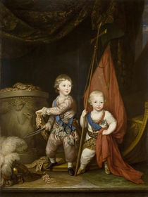 Portrait of Grand Dukes Alexander Pavlovich and Constantine Pavlovich von Richard Brompton