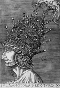 Suleiman the Magnificent , 1535 von Agostino Musi