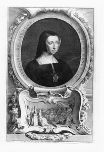 Portrait of Catherine of Aragon von Jacobus Houbracken