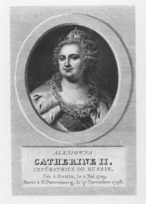 Catherine II of Russia by French School