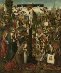 The Crucifixion, c.1507-c.1510 von Jacob Cornelisz van Oostsanen
