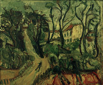 Ch. Soutine, Landscape with houses / painting 1918 by klassik art