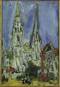 Ch. Soutine, The cathedral of Chartres / painting by klassik art