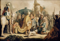 Rembrandt, David kniet vor Saul von klassik art