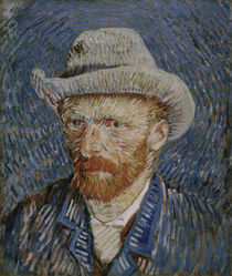 van Gogh, Self-portrait with grey felt hat by klassik art