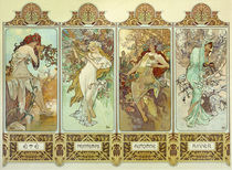 Mucha / The Four Seasons / 1896 by klassik art
