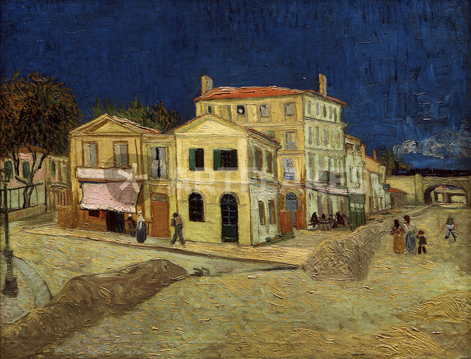 "V. van Gogh, Das gelbe Haus" Bild als Poster und